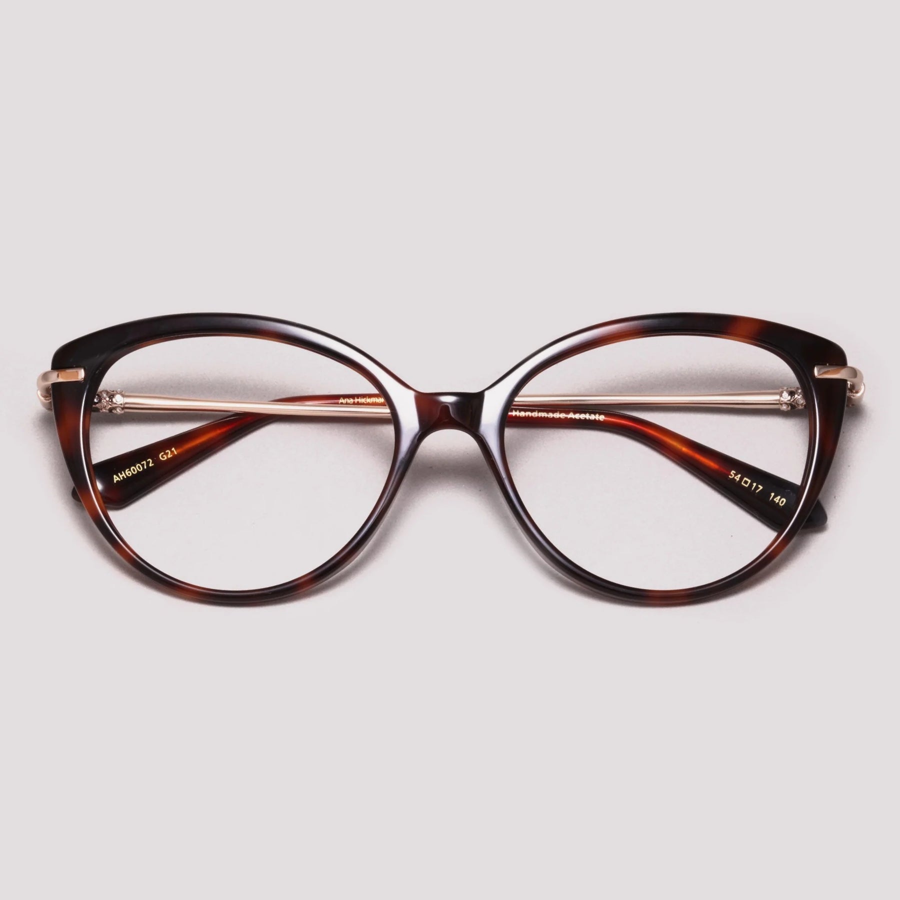 Ana Hickmann AH60084 A01 Preto Brilho e Mesclado - Grau - 55 mm
