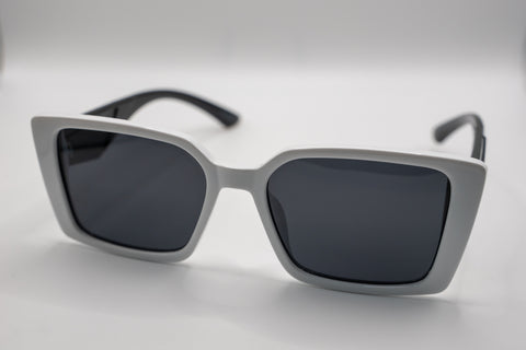 Óculos de Sol ANA VIEL em Acetato - Cor Branco e Preto