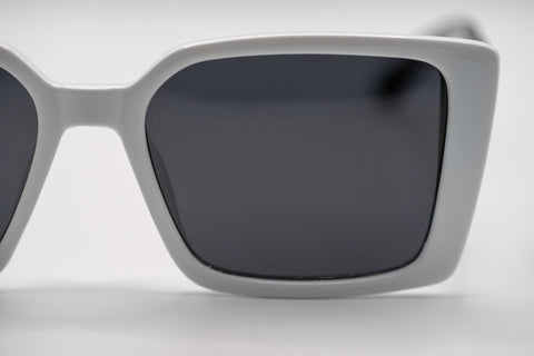 Óculos de Sol ANA VIEL em Acetato - Cor Branco e Preto