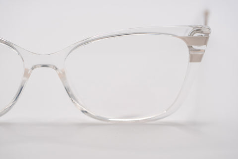 Armação ANA VIEL em - Acetato - Hastes Metal Dourada - Cor Transparente