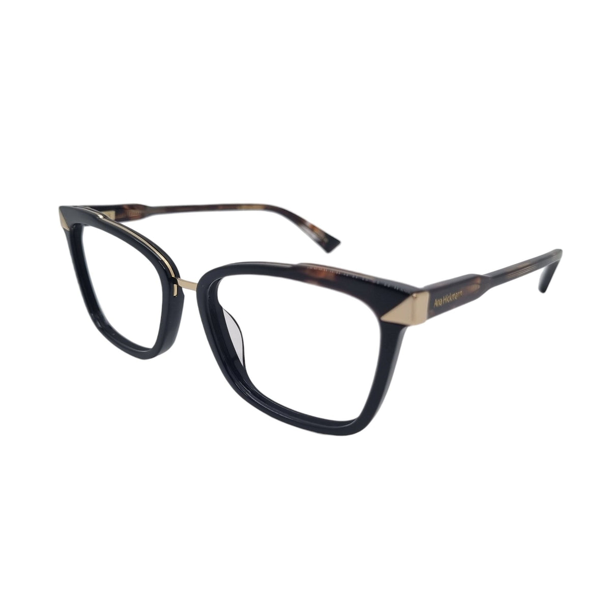 Óculos de Grau Ana Hickmann Livia 1 Ah60083 A01 Preto Brilho